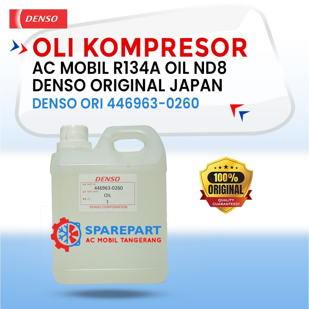 Oli Kompresor AC Mobil R134a Oil Nd8 Denso Original Japan