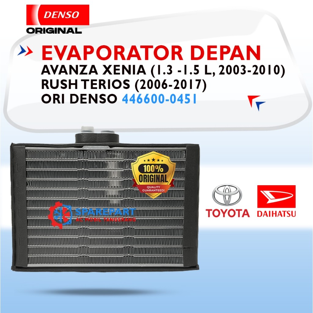 EVAPORATOR DEPAN AC AVANZA RUSH TERIOS XENIA DENSO T446600-0451